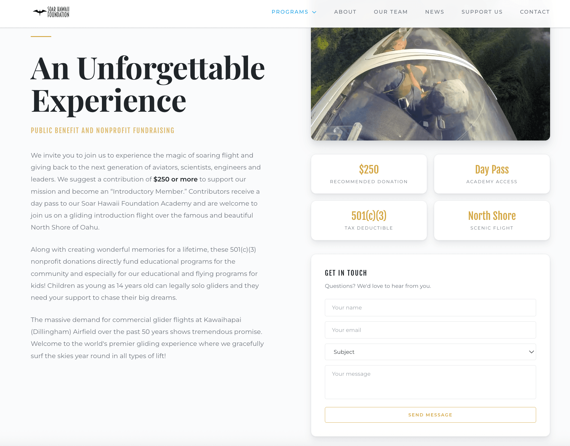 Soar Hawaii program details and member recruitment flow